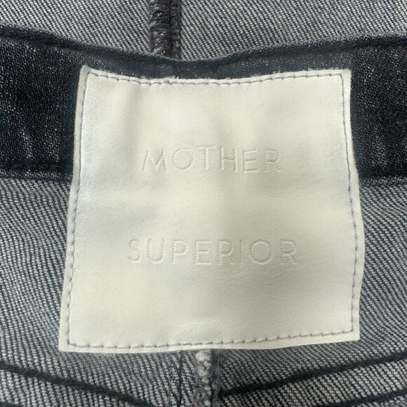 Mother Vagabound Mini Fray Jean Denim Mini Skirt Size 26 In Pedal To The Metal - Picture 9 of 16
